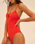 Bügelloser Badeanzug Pomegranat SELECT SIMONE PÉRÈLE